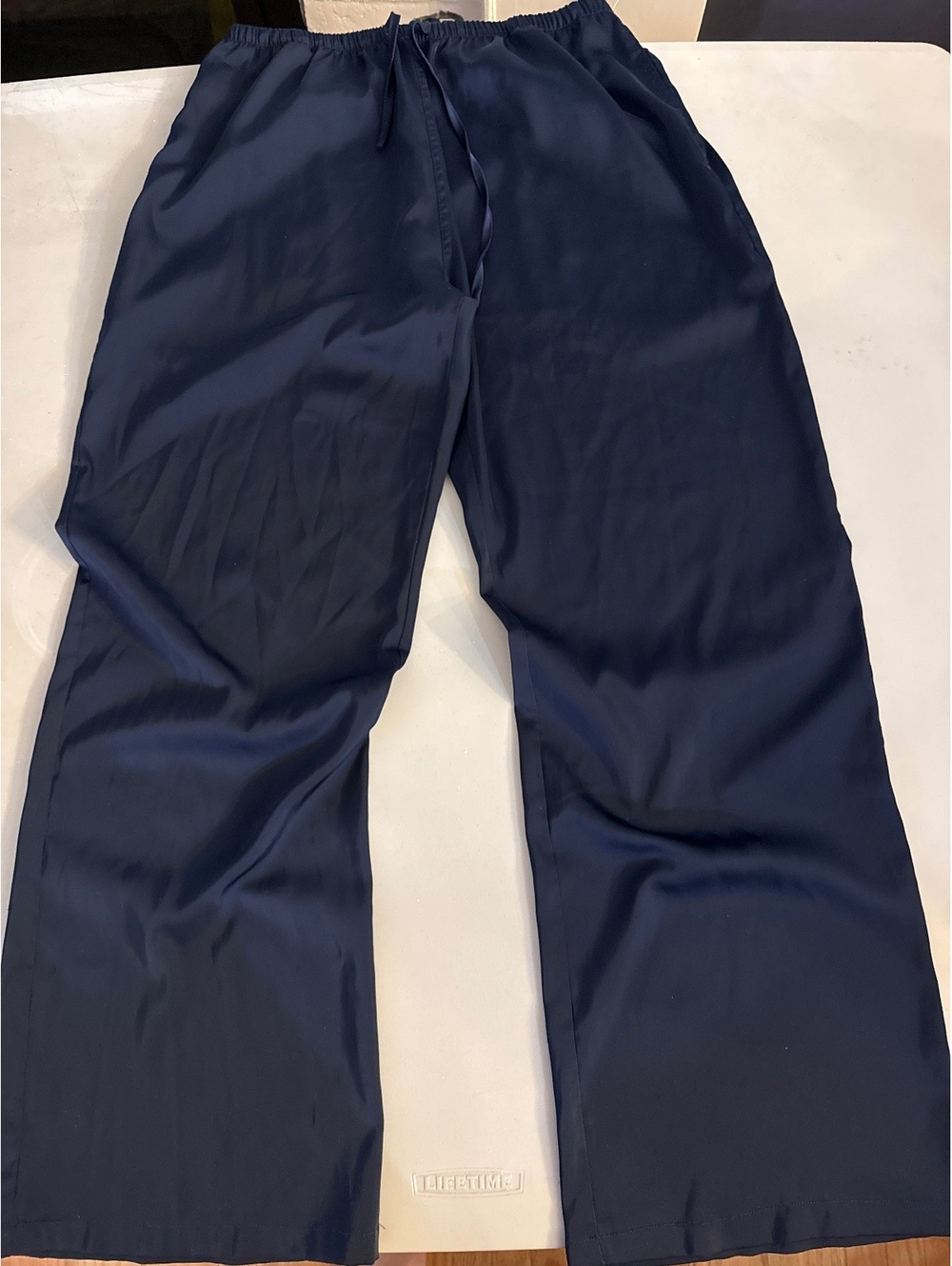 Brandy Melville, navy blue silky lounge, pants size large